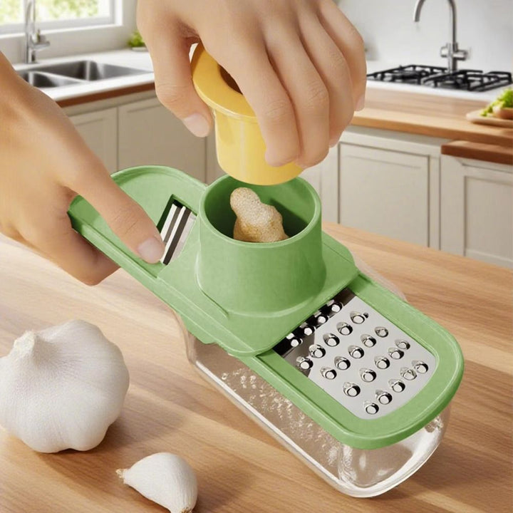 Duarble Adjustable 6 in 1 Veggie Slicer Multifunctional Manual Operation Vegetable Cutter Stainless Steel Julienne Shredder - Eagle 
