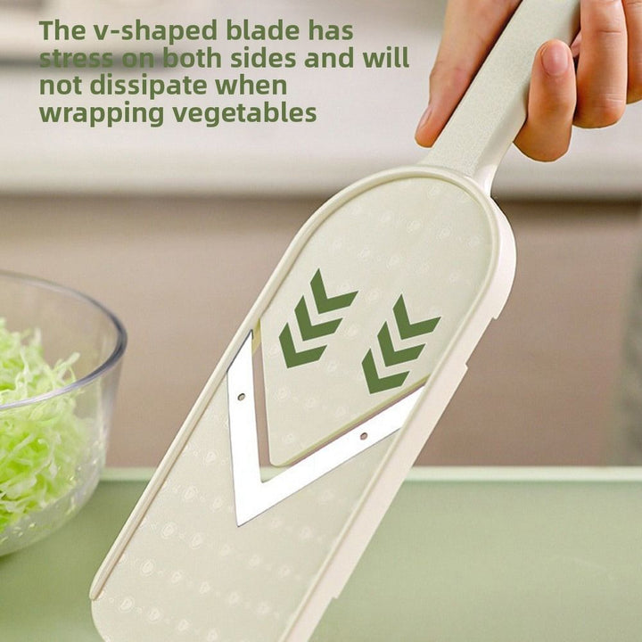Duarble Adjustable 6 in 1 Veggie Slicer Multifunctional Manual Operation Vegetable Cutter Stainless Steel Julienne Shredder - Eagle 