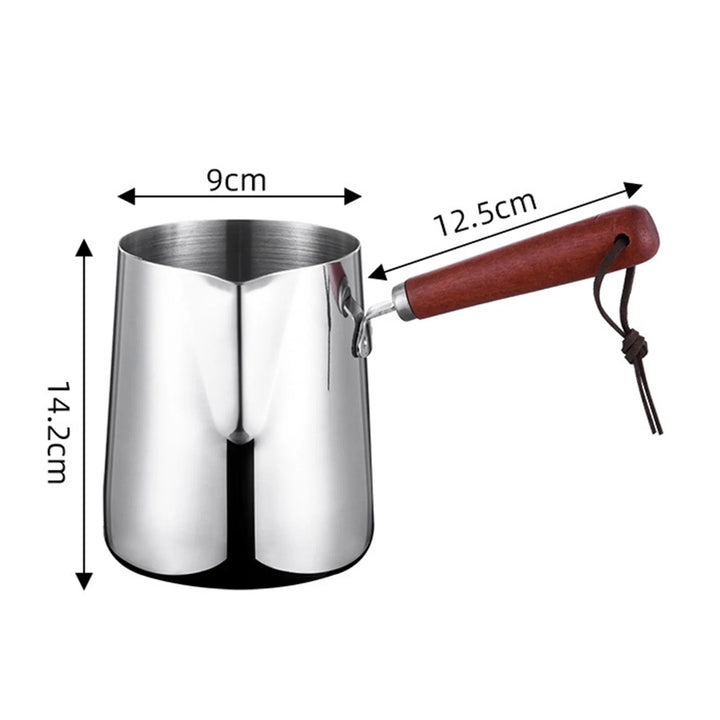 Turkish Coffee Pot Stainless Steel Coffee Maker with Long Handle Long Handle Coffee Moka Pot Kitchen Tools - Eagle 