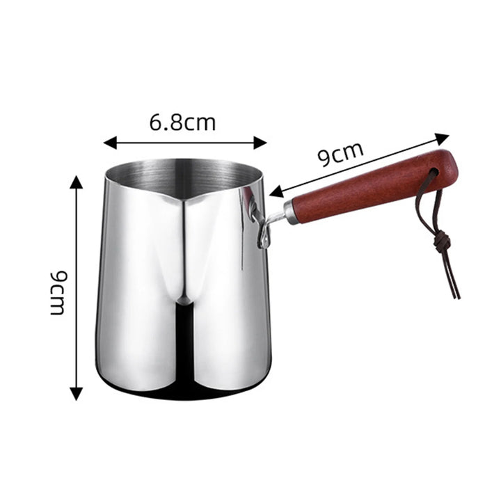 Turkish Coffee Pot Stainless Steel Coffee Maker with Long Handle Long Handle Coffee Moka Pot Kitchen Tools - Eagle 