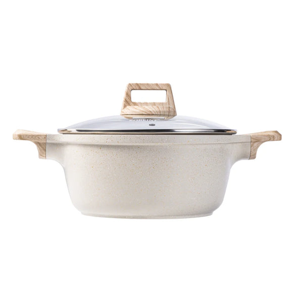 Boreine 24cm 28cm Induction Cooker Compatible Aluminium Cookpot with Lid Ready to Ship Service Cooking Set for Soup - Eagle 