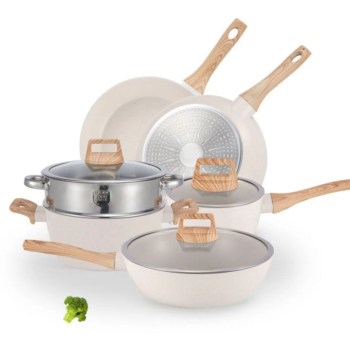 Maifan Stone Non-Stick Cookware Set Single Sustainable Metal for Induction Cooker Gas Stove for Household Frying Stir-Frying - Eagle 