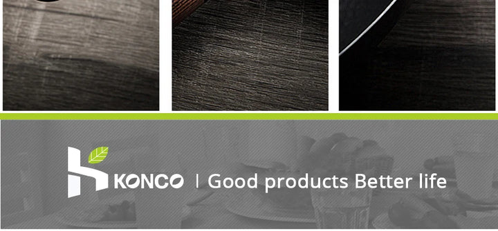 Konco Pure Iron wok cast iron pan Non-coated Pot General use for Gas and Induction Cooker 32cm Chinese Wok Cookware Pan - Eagle 