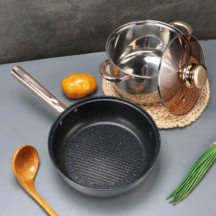 Good Quality Stainless Steel Pans and Pots Luxury Cookware Set Soup Pot and Steel Pot Premium Cookware Set - Eagle 