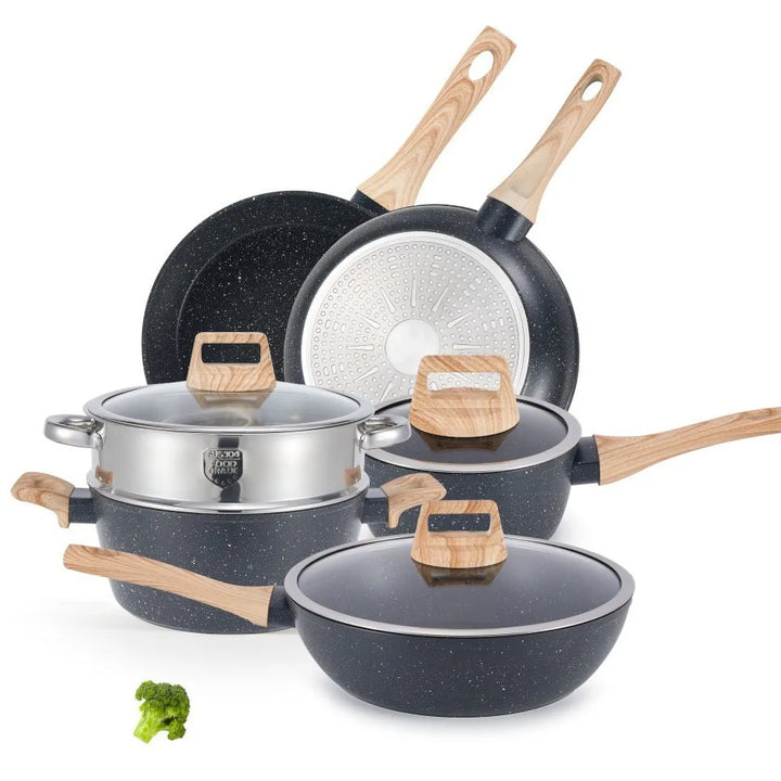 Maifan Stone Non-Stick Cookware Set Single Sustainable Metal for Induction Cooker Gas Stove for Household Frying Stir-Frying - Eagle 