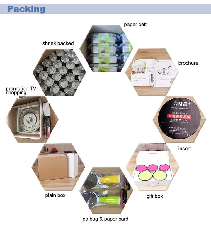 Good Quality Stainless Steel Pans and Pots Luxury Cookware Set Soup Pot and Steel Pot Premium Cookware Set - Eagle 