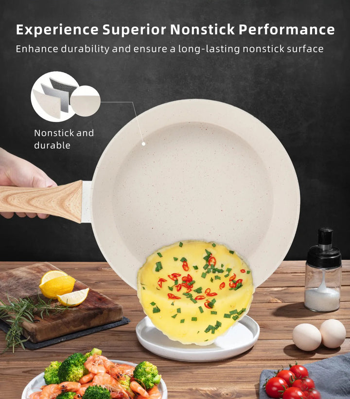 Maifan Stone Non-Stick Cookware Set Single Sustainable Metal for Induction Cooker Gas Stove for Household Frying Stir-Frying - Eagle 
