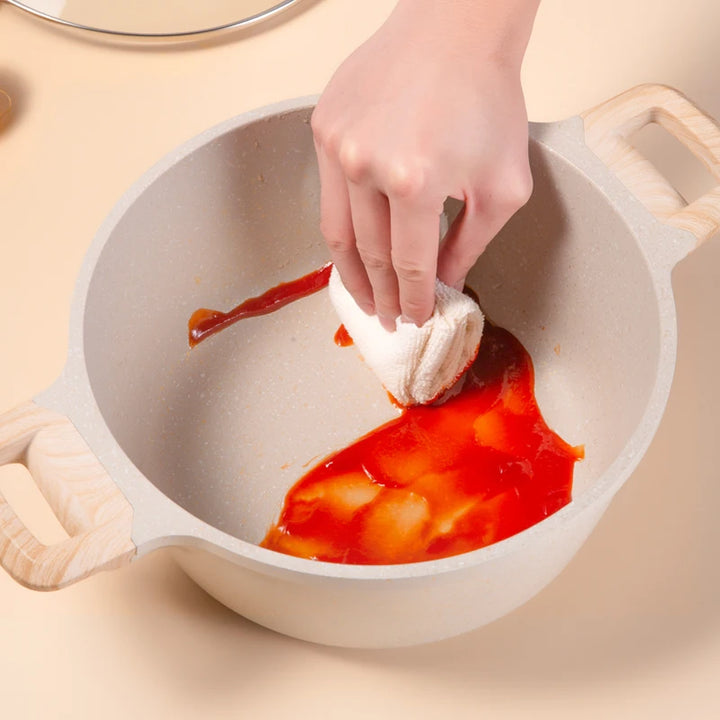 Boreine 24cm 28cm Induction Cooker Compatible Aluminium Cookpot with Lid Ready to Ship Service Cooking Set for Soup - Eagle 