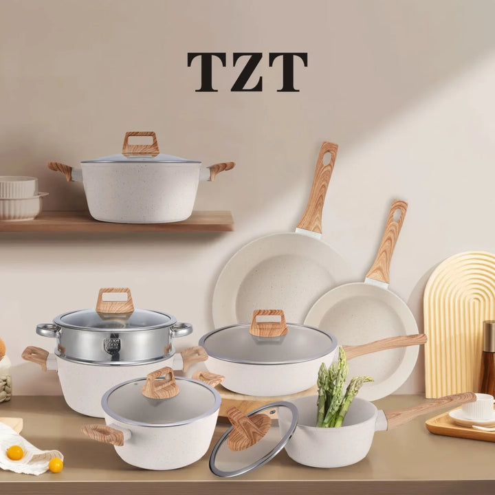 Maifan Stone Non-Stick Cookware Set Single Sustainable Metal for Induction Cooker Gas Stove for Household Frying Stir-Frying - Eagle 