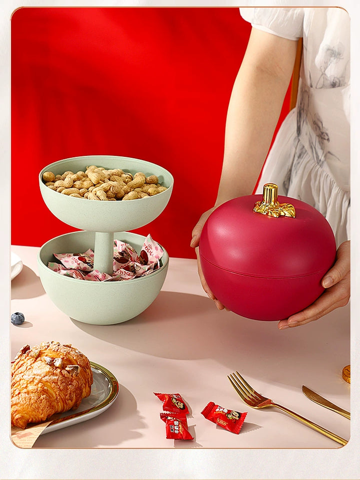 New Year Fruit Plate For Home 2025 New Arrival Living Room Coffee Table Wedding Candy Plate Snack Dried Fruit Storage Box Fruit Plate - Eagle 