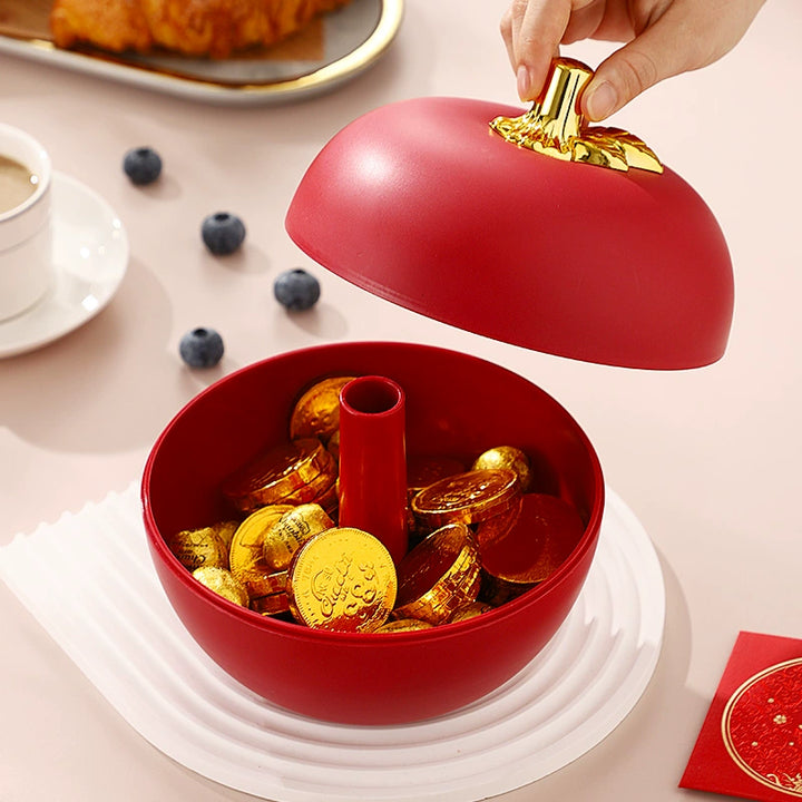 New Year Fruit Plate For Home 2025 New Arrival Living Room Coffee Table Wedding Candy Plate Snack Dried Fruit Storage Box Fruit Plate - Eagle 