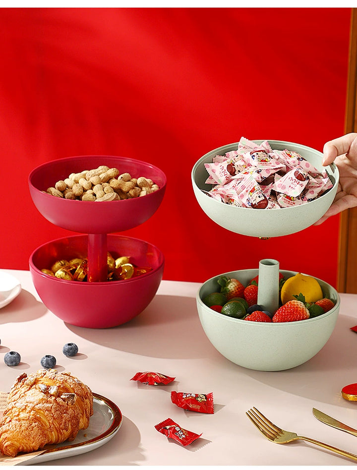 New Year Fruit Plate For Home 2025 New Arrival Living Room Coffee Table Wedding Candy Plate Snack Dried Fruit Storage Box Fruit Plate - Eagle 