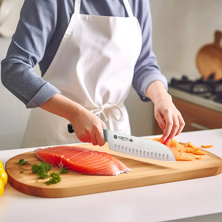 15 PCS Kitchen Knife Set With Built-in Knife Sharpener Block, Professional Stainless Steel Knife Set With Built - Eagle 