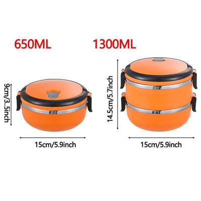 Portable Warmer Food Container High Quality Stainless Steel Hot Food Flask Kids Adult Leakproof Insulated Lunch Box Kitchen Tool