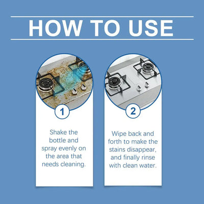 Kitchen Counter Deep Cleaning Spray Multi-Purpose Kitchen Cleaner Kitchen Oil Stains Cleaner Quick Remove Oil Grease Degreaser