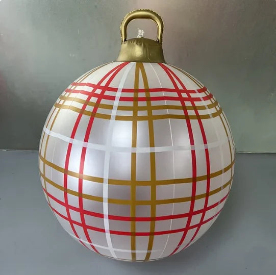 60cm Outdoor Christmas Inflatable Decorated Ball PVC Giant Big Large Balls Party Xmas Tree Decorations Toy Ball Without Light - Eagle 