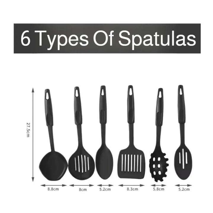 13 Piece Cookware Set Milk Pot Soup Pot Flat Bottomed Small Frying Pan with Lid And Shovel Kitchenware Set for Cooking pots Set - Eagle 