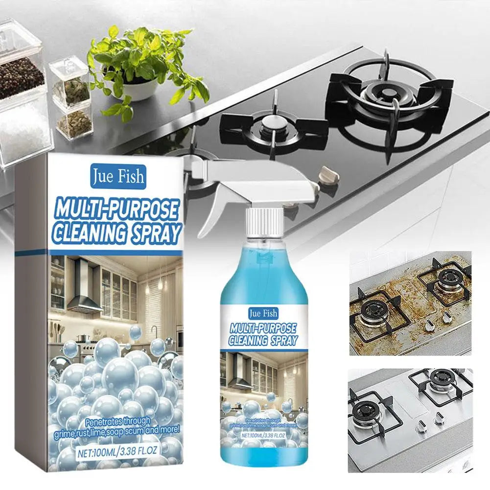 Kitchen Counter Deep Cleaning Spray Multi-Purpose Kitchen Cleaner Kitchen Oil Stains Cleaner Quick Remove Oil Grease Degreaser