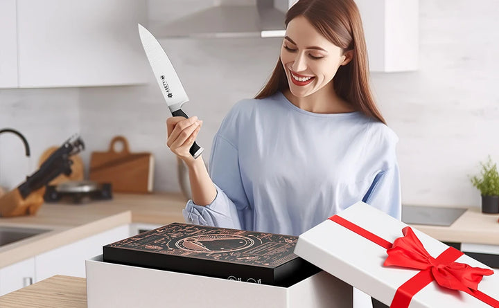 15 PCS Kitchen Knife Set With Built-in Knife Sharpener Block, Professional Stainless Steel Knife Set With Built - Eagle 