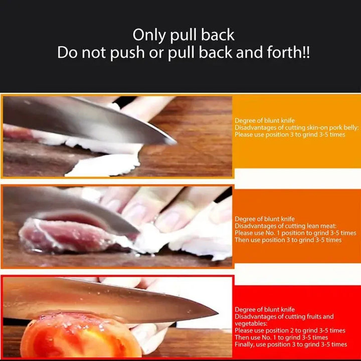 4-Stage Kitchen Knife Sharpener with Non-Slip Base - Eagle 