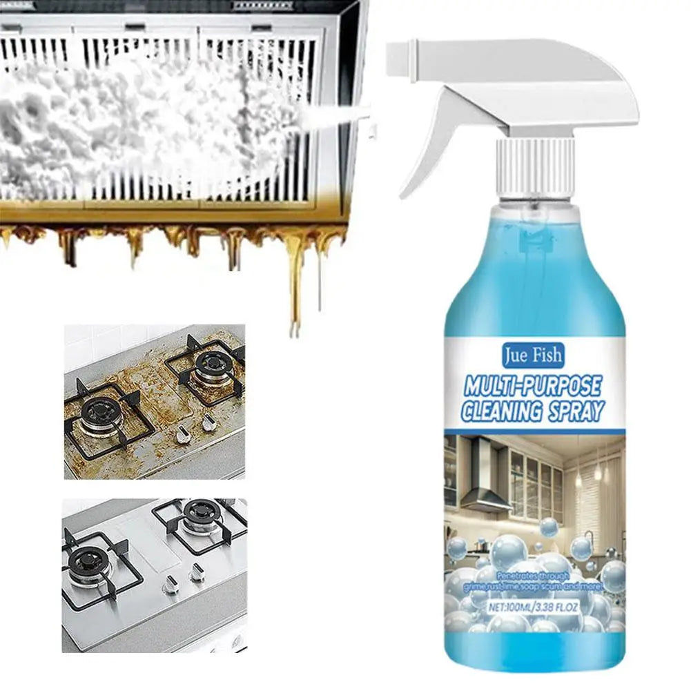 Kitchen Counter Deep Cleaning Spray Multi-Purpose Kitchen Cleaner Kitchen Oil Stains Cleaner Quick Remove Oil Grease Degreaser