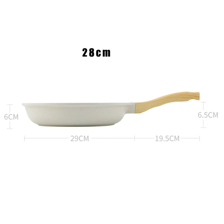 Durable Frying Pan Wok Pan Non-stick Ceramic Pot Induction Gas Stove Universal Cookware Steak Cooking Saucepan Nonstick Pan - Eagle 