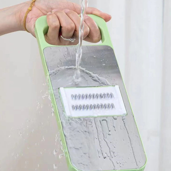 6 in 1 Stainless Steel Multifunctional Safe Manual Vegetable Slicer Cutter Kitchen Potato Shredders Garlic Carrot Grater Chopper - Eagle 