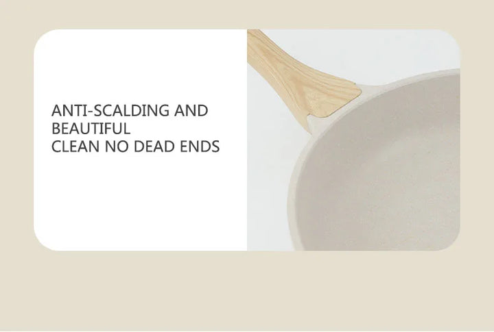 Durable Frying Pan Wok Pan Non-stick Ceramic Pot Induction Gas Stove Universal Cookware Steak Cooking Saucepan Nonstick Pan - Eagle 