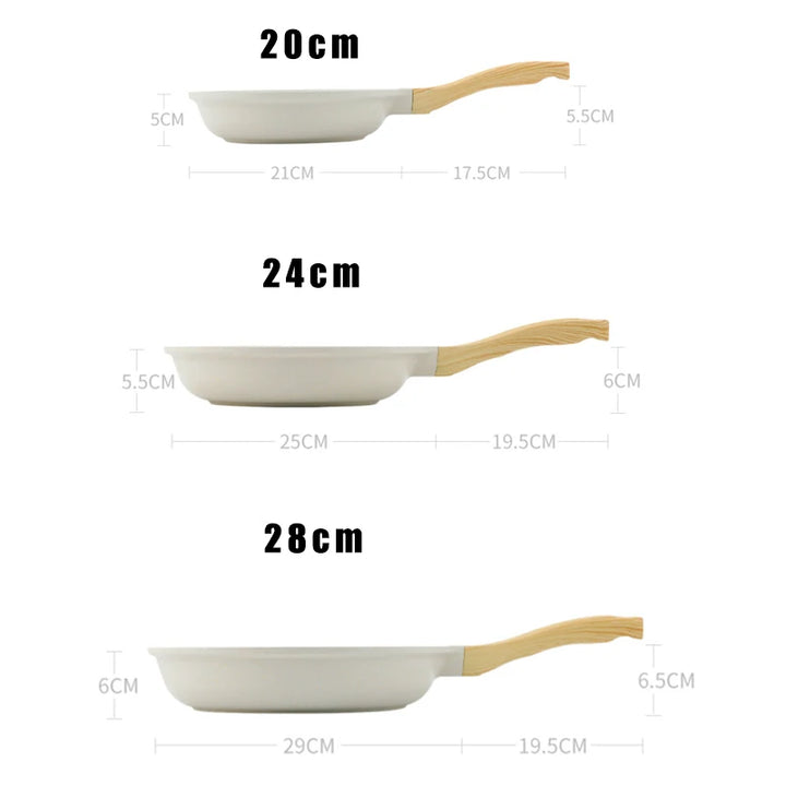 Durable Frying Pan Wok Pan Non-stick Ceramic Pot Induction Gas Stove Universal Cookware Steak Cooking Saucepan Nonstick Pan - Eagle 