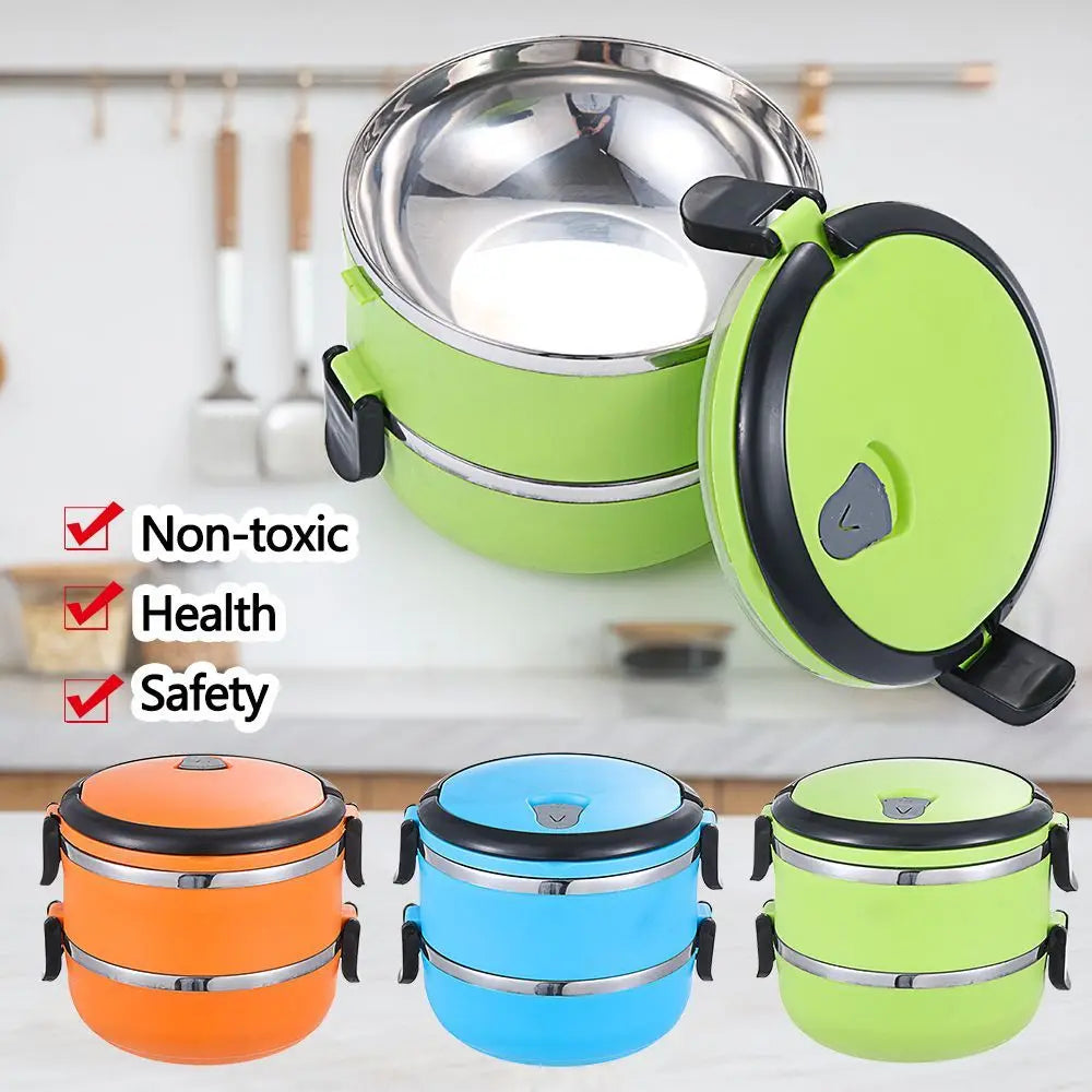Portable Warmer Food Container High Quality Stainless Steel Hot Food Flask Kids Adult Leakproof Insulated Lunch Box Kitchen Tool