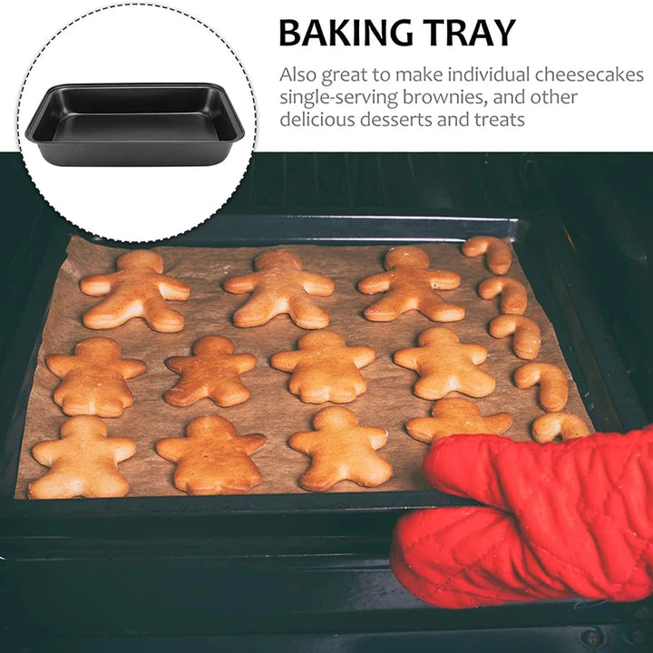 1Pc Nonstick Cake Pan Rectangular Casserole Pans Casserole Baking Pan Lasagna Container Carbon Steel Baking Pan - Eagle 