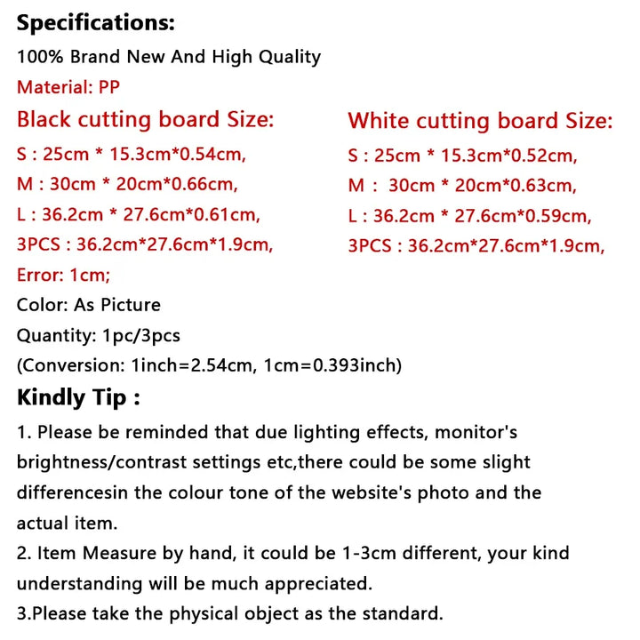 Marble Texture PP Cutting Board Antibacterial and Mildew Cutting Board Kitchen Vegetable Cutting Board Dishwasher Safe - Eagle 