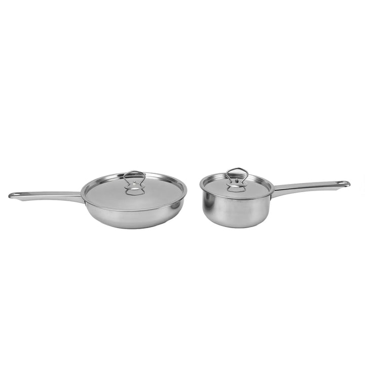 Stainless Steel Cookware Set Kitchen Cookware Set Stainless Steel Pots Pans Set with Soup Pot Saute Pan Lids for Home Cooking - Eagle 