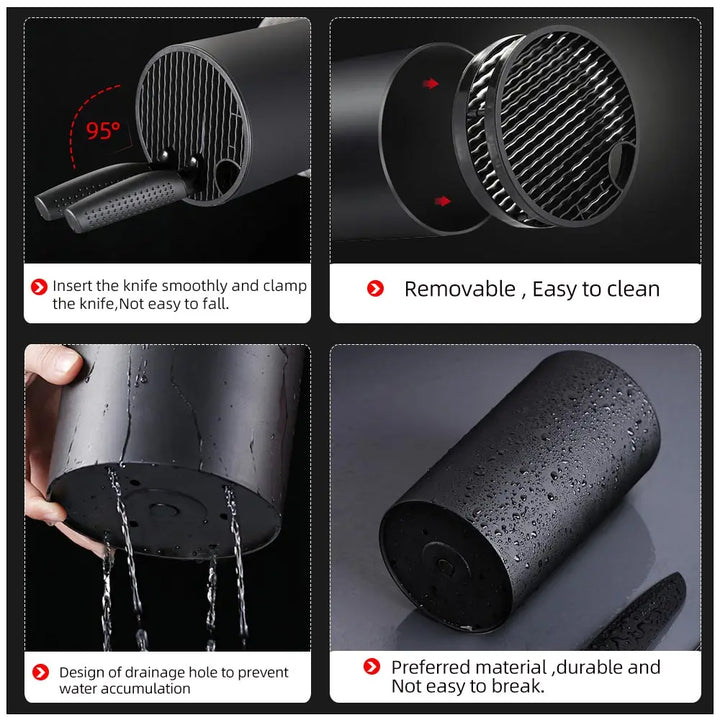 Kitchen Knife Holder Stand with Drainage - Eagle 