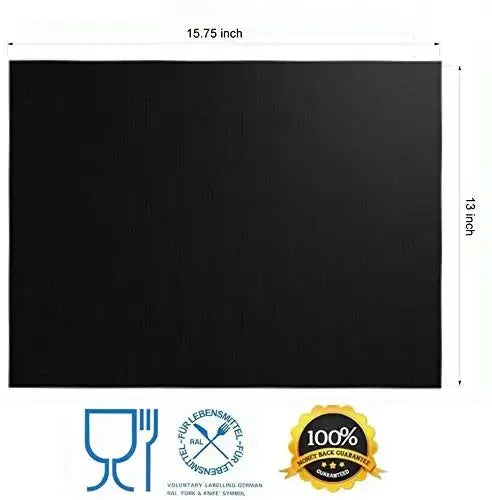 Oven Liners for Bottom of Electric Gas Oven Reusable Non-Stick Teflon Protector Mat Heat Resistant Grill Mats - Eagle 