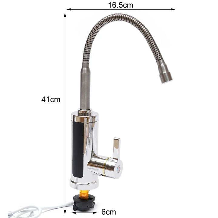 Electric Water Heater Tap – 3KW, 360° Rotating Faucet with LCD - Eagle 