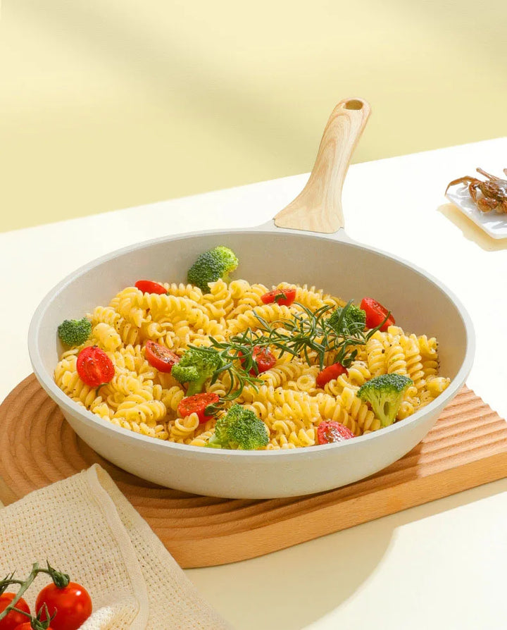 Durable Frying Pan Wok Pan Non-stick Ceramic Pot Induction Gas Stove Universal Cookware Steak Cooking Saucepan Nonstick Pan - Eagle 