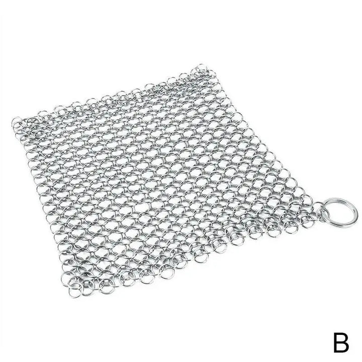 Stainless Steel Chainmail Scrubber for Cookware - Eagle 