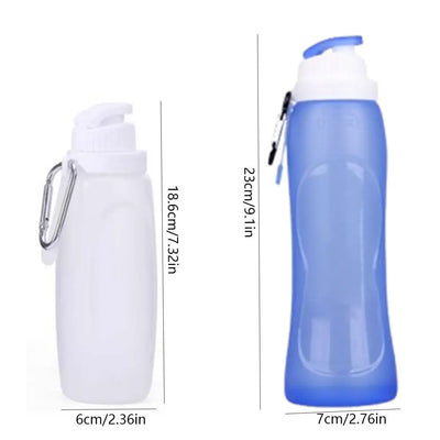 320/500ML Collapsible Water Bottles Food Grade Soft Flask Outdoor Foldable Cups Lightweight Silicone Cycling Drinking Bottles