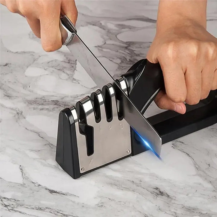 4-Stage Kitchen Knife Sharpener with Non-Slip Base - Eagle 