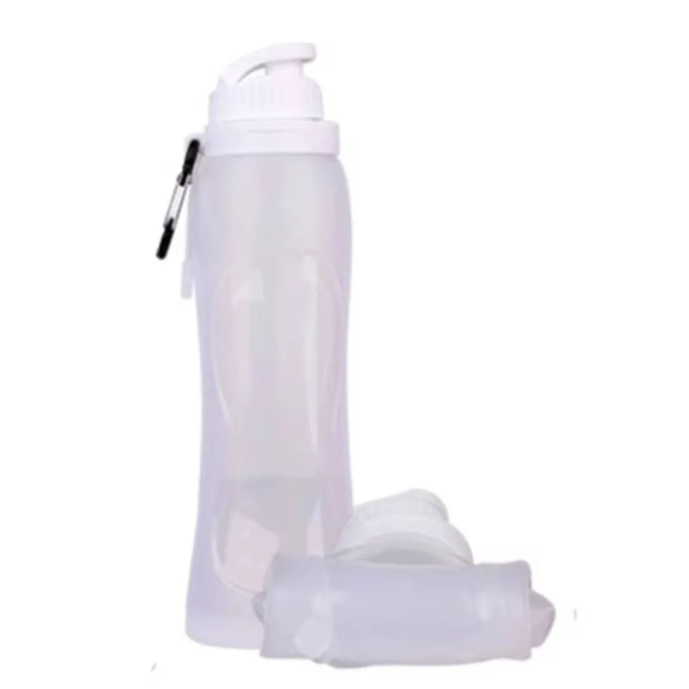 320/500ML Collapsible Water Bottles Food Grade Soft Flask Outdoor Foldable Cups Lightweight Silicone Cycling Drinking Bottles