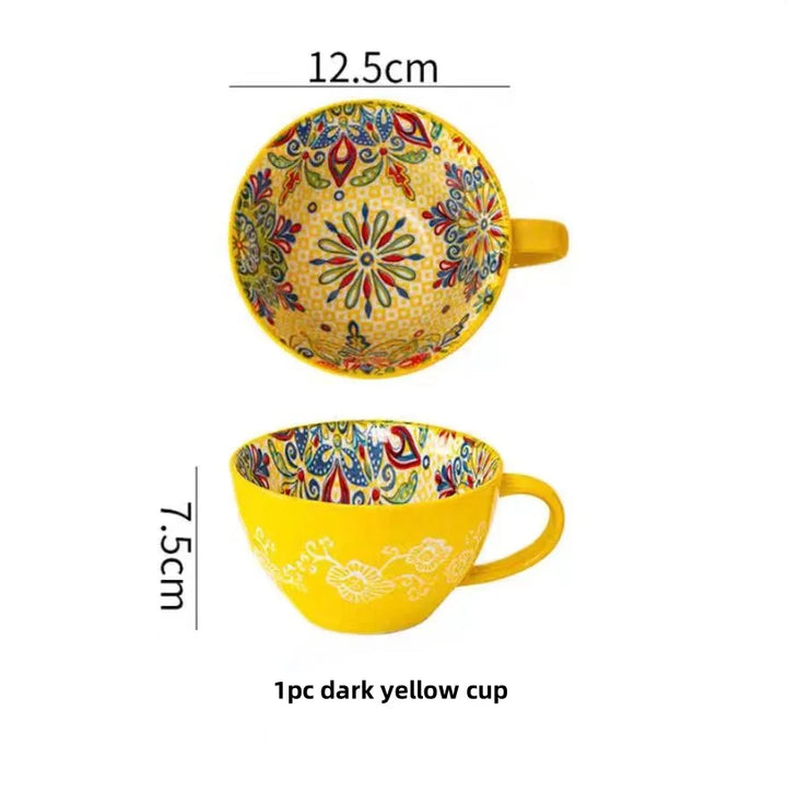 Bohemian Morning Tea Mug, 13.5 oz Ceramic Coffee Mug for Family  Colleagues Teachers Wives  Husbands Sisters  Brothers  Funny - Eagle 