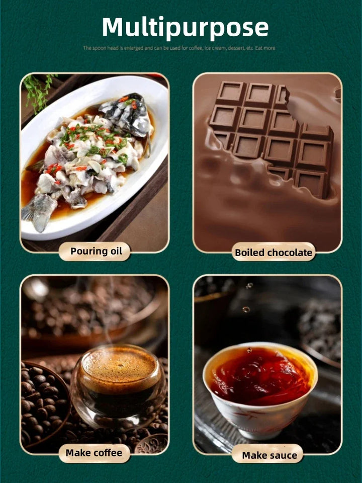 1Pcs Stainless Steel Oil Pot Wooden/Steel Handle Mini Soup Milk Pots Thicken Small Saucepan Cooking Tools Kitchen Accessories - Eagle 