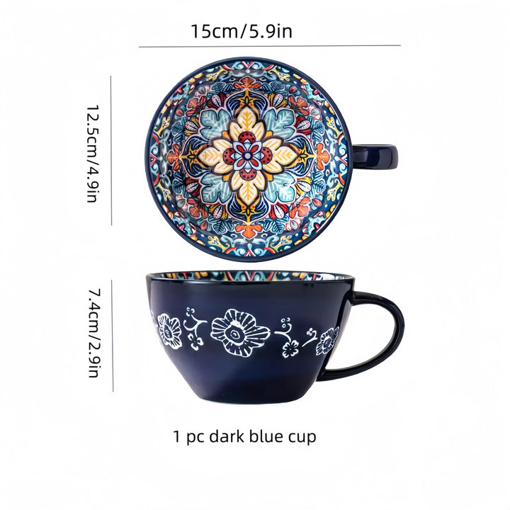 Bohemian Morning Tea Mug, 13.5 oz Ceramic Coffee Mug for Family  Colleagues Teachers Wives  Husbands Sisters  Brothers  Funny - Eagle 