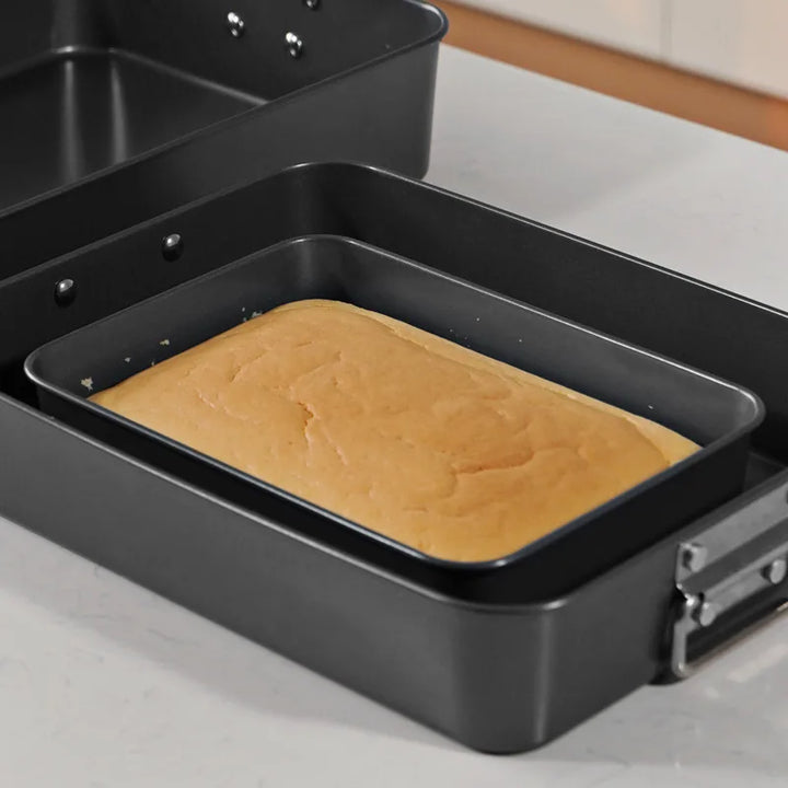 1Pc Nonstick Cake Pan Rectangular Casserole Pans Casserole Baking Pan Lasagna Container Carbon Steel Baking Pan - Eagle 