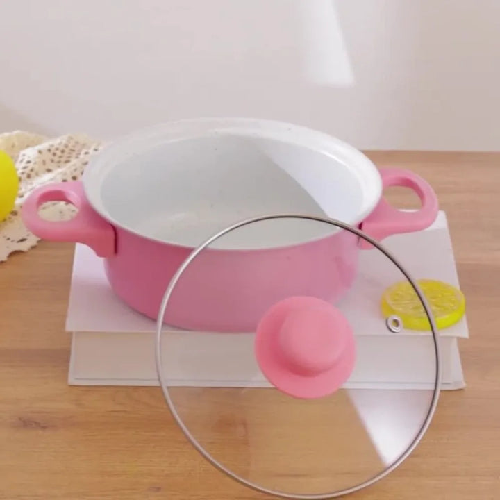 13pcs Durable Non Stick Cookware Set Multifunctional Kitchen Utensil Soup Milk Pot Maifanstone Frying Pan Household - Eagle 