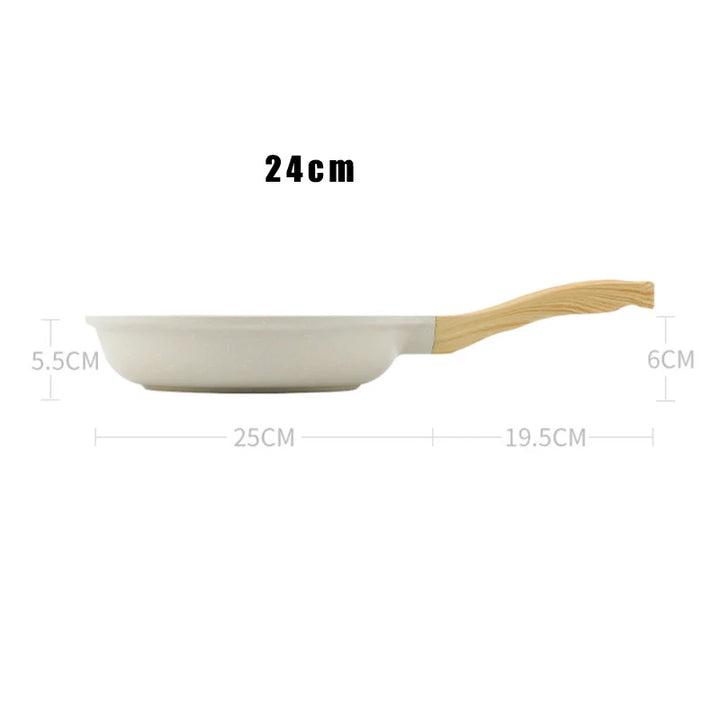 Durable Frying Pan Wok Pan Non-stick Ceramic Pot Induction Gas Stove Universal Cookware Steak Cooking Saucepan Nonstick Pan - Eagle 