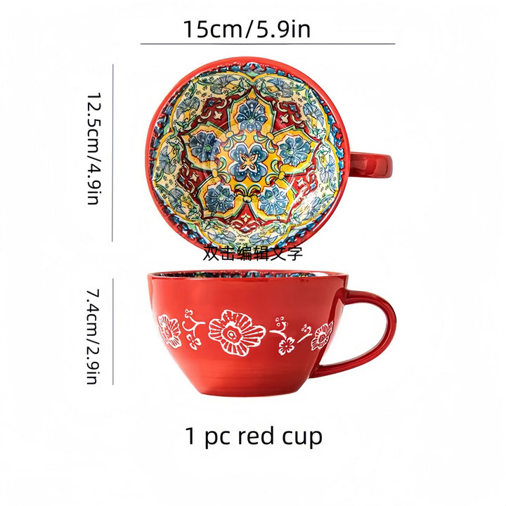 Bohemian Morning Tea Mug, 13.5 oz Ceramic Coffee Mug for Family  Colleagues Teachers Wives  Husbands Sisters  Brothers  Funny - Eagle 