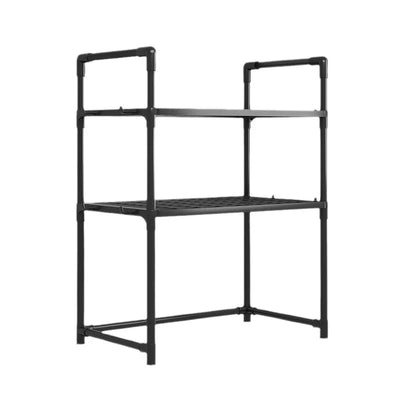 Kitchen with armrest, hook, seasoning sorting rack, microwave oven rack, widened and thickened oven, bread machine storage rack