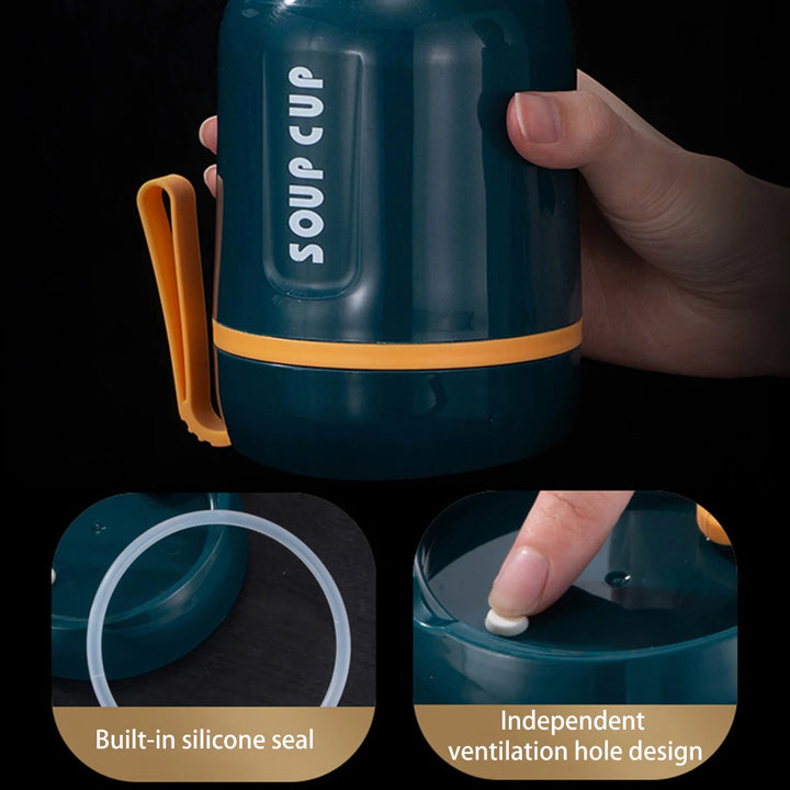 Stainless Steel Food Flask with Spoon - Eagle 